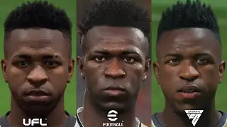 FC 24 vs EFootball vs UFL beta | Faces comparison 4K