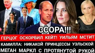 ПРИНЦ ОСКОРБИЛ КЕЙТ) Уильям МЕСТЬ_Камилла НИКАКОЙ Принцессы УЭЛЬСКОЙ_Меган с Протянутой рукой