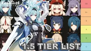 PLACING EULA & HU TAO ON MY TIER LIST AFTER PATCH 1.5 ON STREAM (+TL;DR Tier List) | Genshin Impact