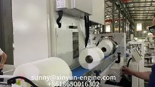 Línea de producción de máquinas de rollos de toalla de cocina maxi de embalaje de 1 y 2 rollos