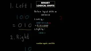 Performing a logical shift