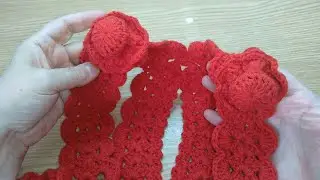 #;жилет_крючком#  КАК СВЯЗАТЬ ЖИЛЕТ КРЮЧКОМ. Часть 4.