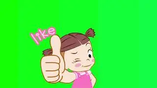 girl like 👍green screen effect 
