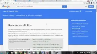 How to create Canonical tag for SEO