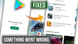 😥google play store something went wrong problem | Solve something went wrong play store problem |