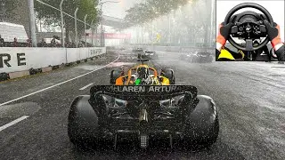 🏎️ F1 22 - McLaren F1 - Singapore | Thrustmaster T300 RS GT - Steering Wheel | Gameplay