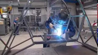 Сварка моторамы аэросаней 