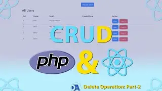 React CRUD operations using PHP API and MySQLi | PHP REST API | CRUD in React & PHP | Part 2