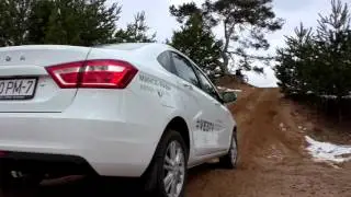 Lada Vesta: подъем на холм - с электроникой или без?