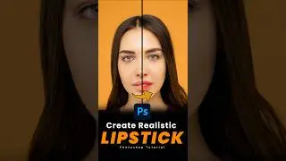 Create Highly Realistic Lipstick in Photoshop #photoshoptutorial #shorts #art #shortvideo