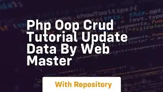 Php oop crud tutorial update data by web master