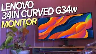 100% sRGB Curved Monitor at a GREAT Price 💲 Lenovo 34 inch G34w 30 Curved Gaming Monitor