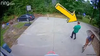 BRAVEST Dad in the WHOLE Entire World!!! (Caught on Ring Cam)