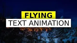 Flying Text Animation Using Html and CSS | Web dev