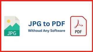 Convert JPG to PDF without any software || Easy method