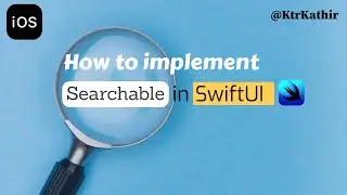 How to implement SearchBar in List #swiftui #ios  #Xcode @KtrKathir