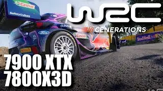 WRC Generations - HIGHEST SETTINGS w/ Rain - 7800X3D 7900XTX - 1440
