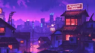 Lofi Hip Hop Beats 🌸 1980s & 90s Retro Vibes & Nostalgic Japanese Town Ambience 🌆 Lofi Rain Playlist