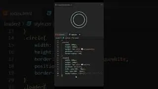 Loading Animation using CSS ⚡| CSS Shorts for beginners #ytshorts #css #webdevelopment #cssanimation