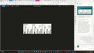 Copilot analyzing a cartoon