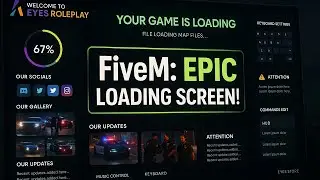 [QBCore - ESX] LoadingScreen v1 (Fivem Eyes Store)