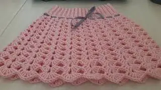 Ажурная юбочка крючком 