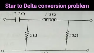 || Obtain the delta connected equivalent circuit for the given network || in Telugu || star to delta