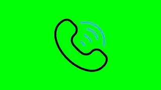 Phone Call Ring Green Screen Animation Video HD