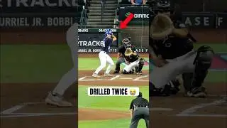 He got hit TWICE in the SAME SPOT 😭