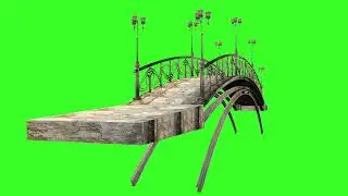 seas wood bridge in green screen free stock footage_4K and HD video clip