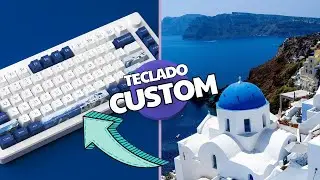 Teclado CUSTOM c/ Hall effect y switches magnéticos AKKO MOD007B PC Santorini