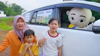 ALI DIBAWA MOBIL VAN UPIN IPIN BALIK KAMPUNG 🤕 MAMAH PANIK