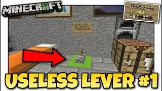 Minecraft - USELESS LEVER #1 [ Redstone Tutorial ] Works on ALL Versions !