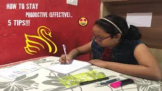 5 Tips How To Stay Productive | How To Study When U Dont Want To | 