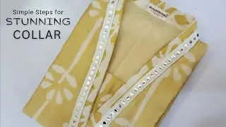 How to Cut V Collar Neck / Easy Tips / Collar Kurti Neck Design