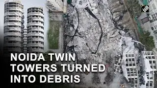 Debris lies at demolition site of Noida’s Supertech Twin Towers | Latest News