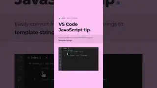 JavaScript Tip for VSCode 🤯🤯🤯 