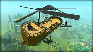 I Built a Flying Ship and Became a Sky Pirate! (Scrap Mechanic Gameplay)