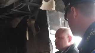 Пожар в Каче, губернатор на месте (оперативная съёмка МЧС)