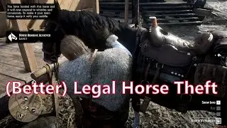 Red Dead Redemption 2 - (Better) Legal Horse Theft and Leading 3 Horses to a Stable