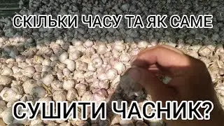 HOW MUCH time and how exactly to DRY GARLIC?