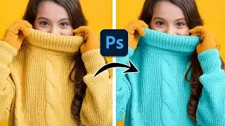 How To Change Dress Color Realistic Way in photoshop 2024- #2minutetutorial