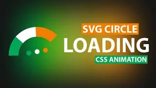 How to make a pure CSS animated SVG spinner | SVG Loading Circle Animation