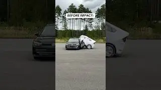 This Volkswagen system SAVES LIVES! #crash #safety #vollswagen