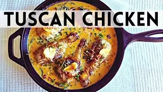 Creamy Tuscan Chicken - Restaurant style pasta recipe