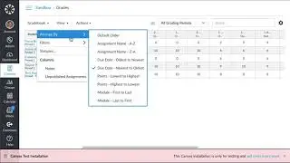 Using Grading Periods in Canvas