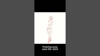 Practicing poses #shorts #art #drawing #anime