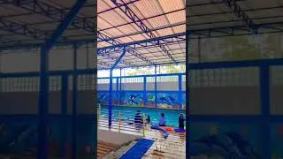 DISTA EXTRA RENANG HARI PERTAMA😂 