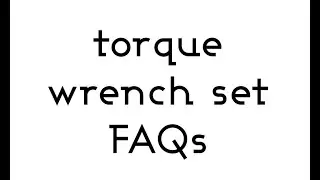 Torque Wrench Set by PRO BIKE TOOL: FAQ