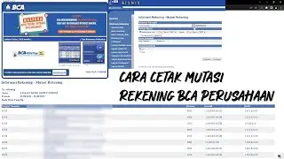 Cara Melihat & Cetak Mutasi Rekening Bank Perusahaan | Bank BCA KlikBCA Bisnis